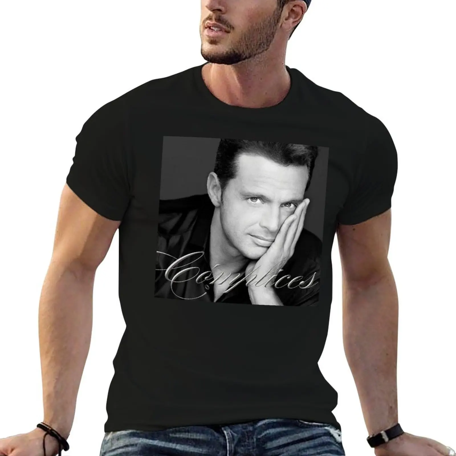 Luis Miguel - Complices album 2008 T-Shirt cotton graphic tees man clothes Men's t-shirt