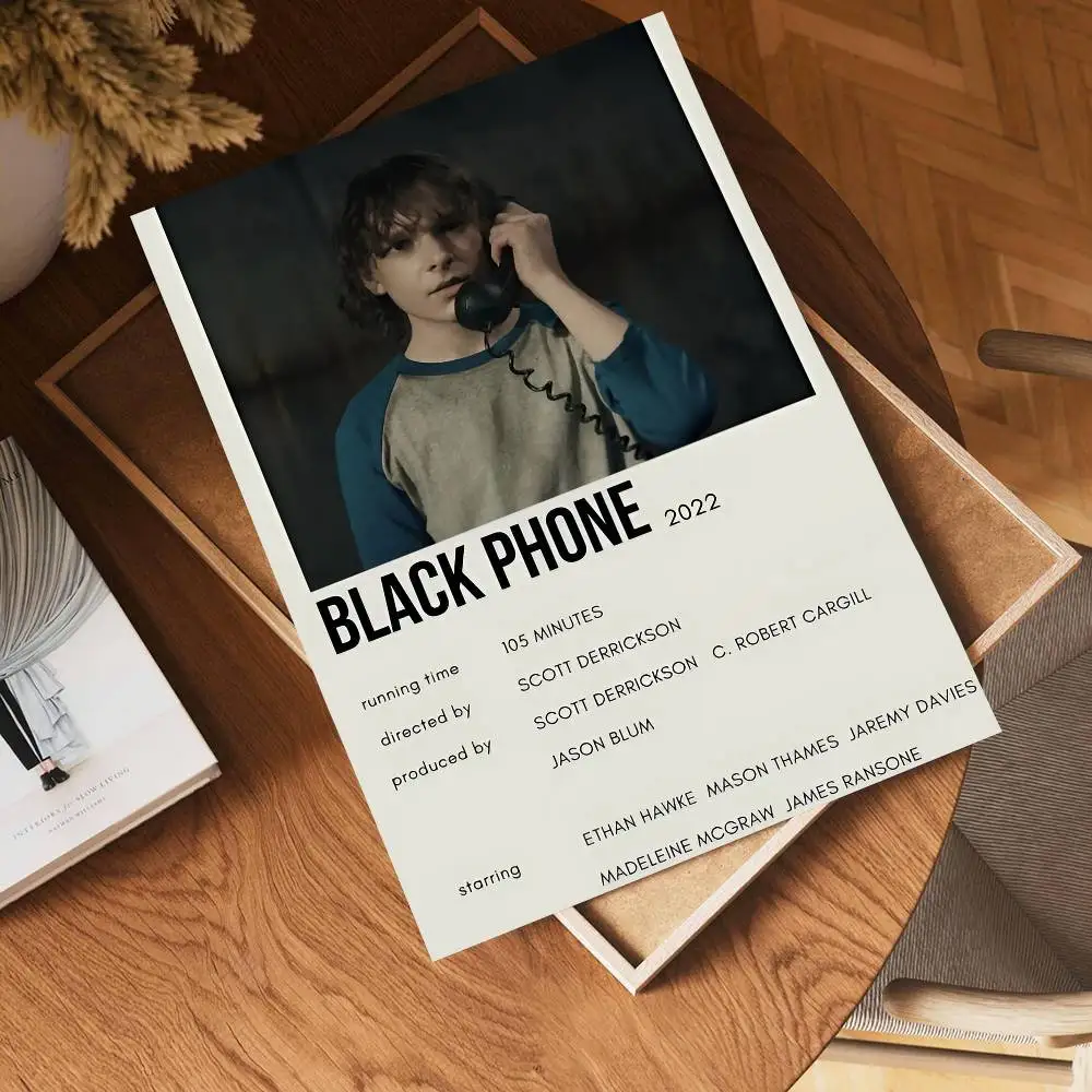 الهاتف الأسود أنيمي الملصقات لزجة ورق أبيض يطبع الملصقات الفنية Kawaii غرفة ديكور #3