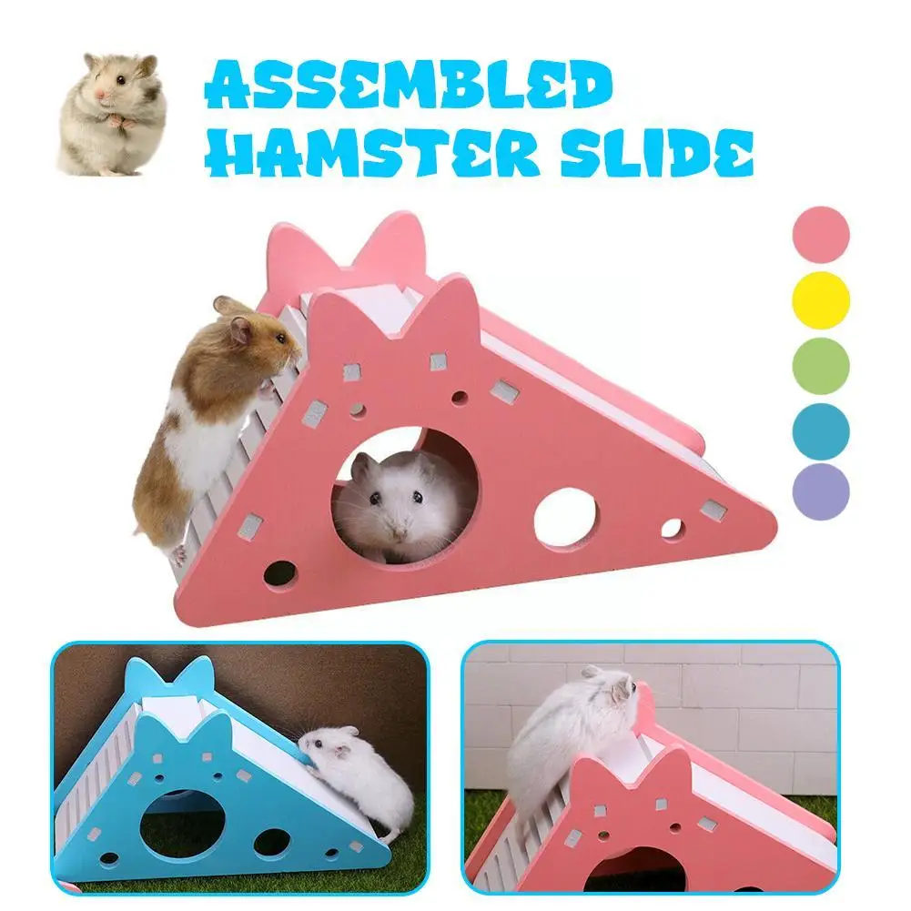 Assembled Hamster Slide Toy Guinea Pig Golden Bear Hamster Nest Wholesale Chinchillas Breathable Funny Accessories House Ha I2F0