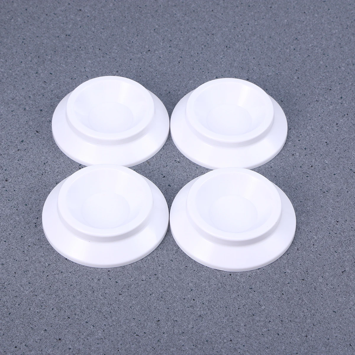 

4 PC Piano Non-slip Mat Mats Household Doormats Accessories Caster Cups Floormat White