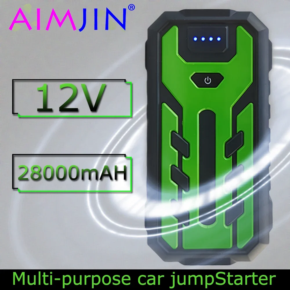 12V Car Emergency Booster Power Bank Starting Device Car Battery Jump Starter 28Ah Portable Auto Battery Booster Charger