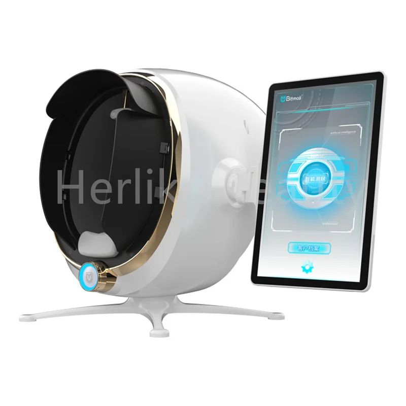 3D กระจกผิวหน้าเครื่องวิเคราะห์ผิวการทดสอบเครื่องสแกนเนอร์ทางเทคนิคเครื่อง20ล้านพิกเซลกล้อง HD สำหรับความงาม