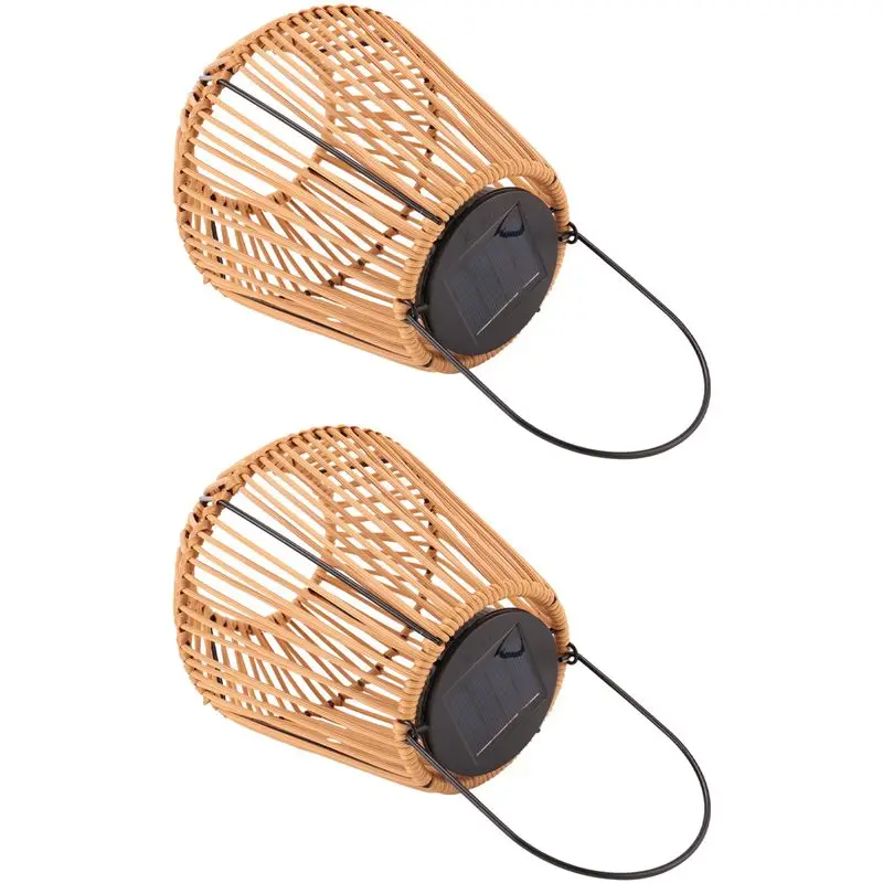 

【Supernew】2 солнечных фонаря, работающих на солнечной энергии, для улицы, как показано на фото, из ПЭ и железа, водонепроницаемые, для украшения сада, двора, патио.