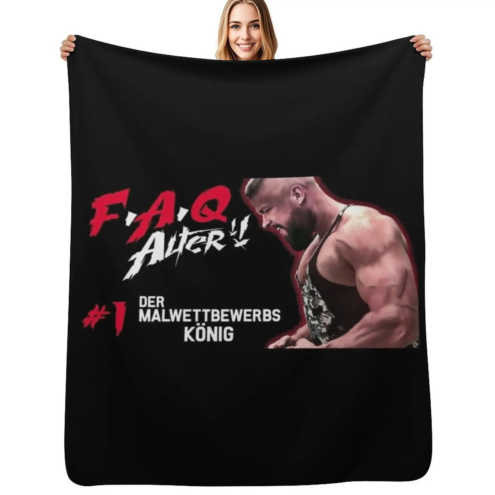 

Kollegah Throw Blanket All Season Lightweight Soft Blanket for Bed
