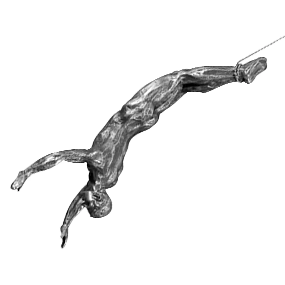 

Industrial Style Decor Resin Figurine Living Room Bar Man Wall Sculpture Small Pendant Ornament Statue