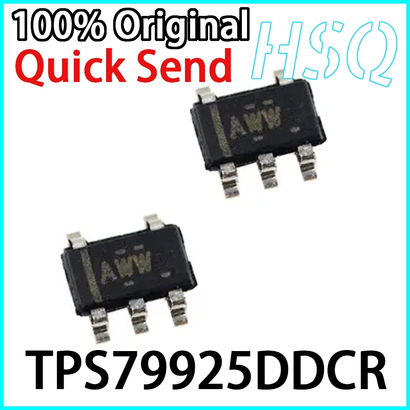 5PCS TPS79925DDCR Screen Printed AWW SOT23-5 Linear Regulator Chip New in Stock Original