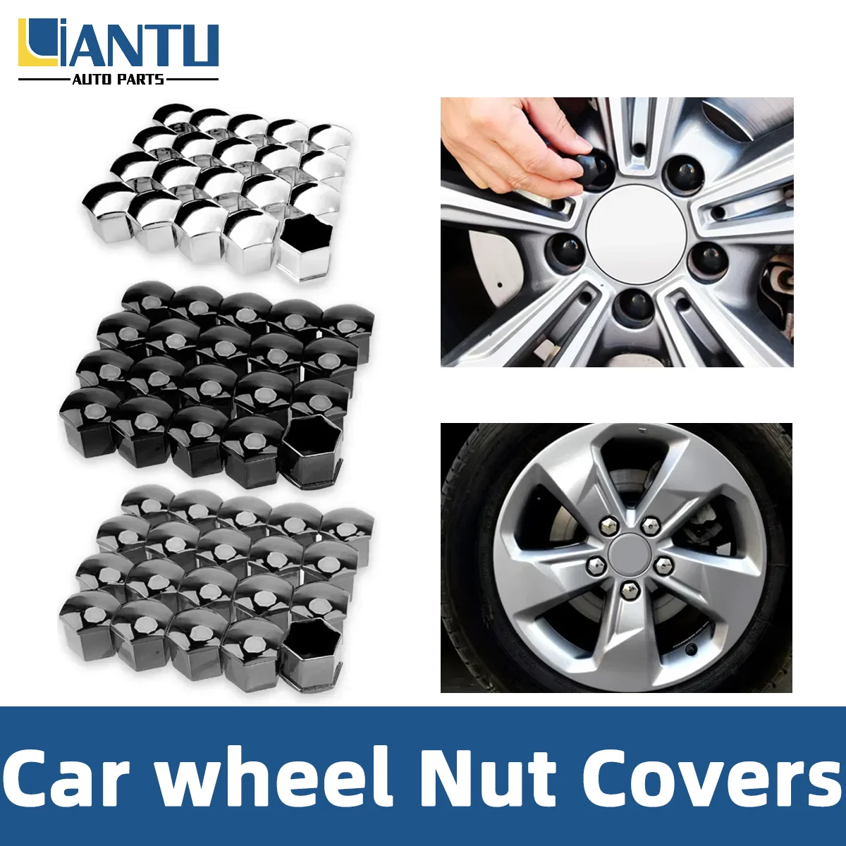 

20PCS 17/19/21mm Car Wheel Nut Protective Cover Waterproof And Dustproof Car Screw Cover Protective Cover Exterior Decoration