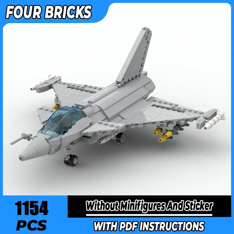 

Истребитель Moc Building Block Dassault Rafale масштаб 1:48, технология, модульная модель кирпича, подарки, рождественская игрушка, набор «сделай сам», сборка