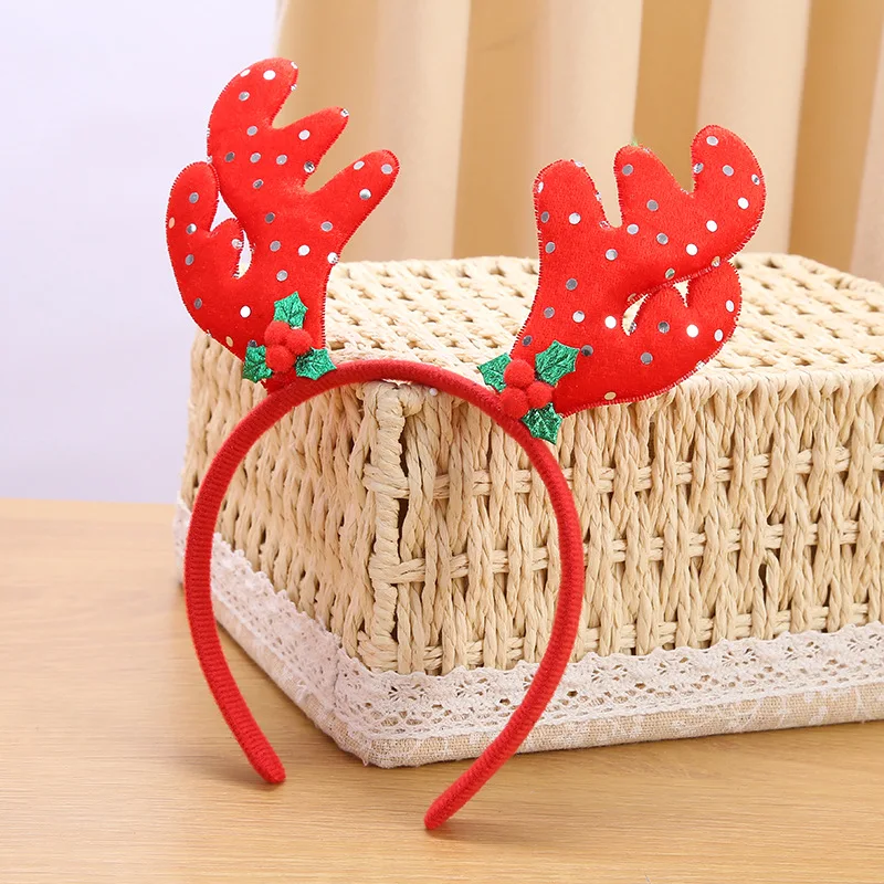 크리스마스 섹시하고 귀여운 머리띠 축제 파티 분위기 장식 카드 발급 크리 에이 티브 사슴 뿔 크리스마스 트리 머리띠