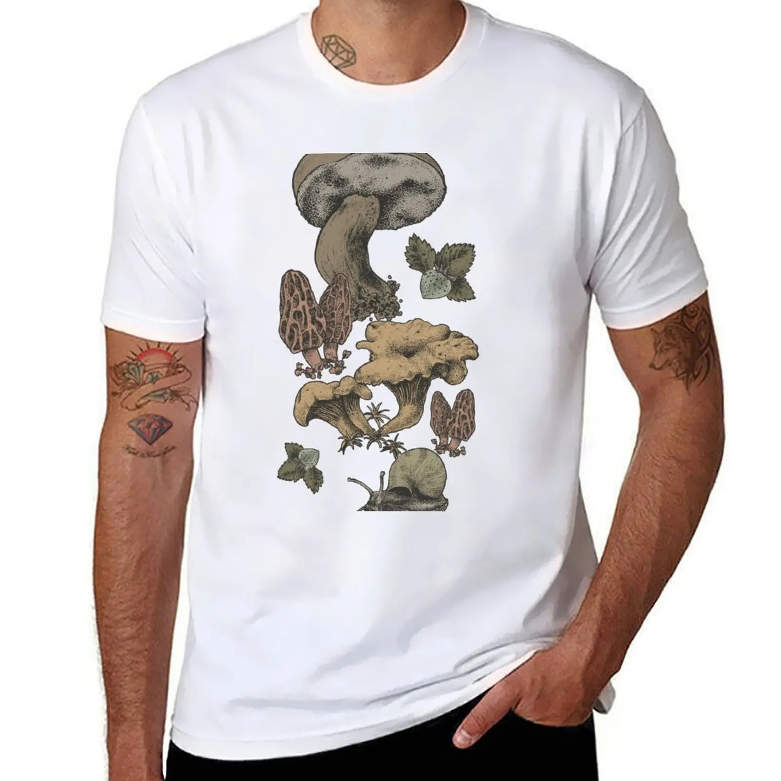 

Mushrooms Pattern T-Shirt t shirts for man pack white man t shirt luxury T-Shirt
