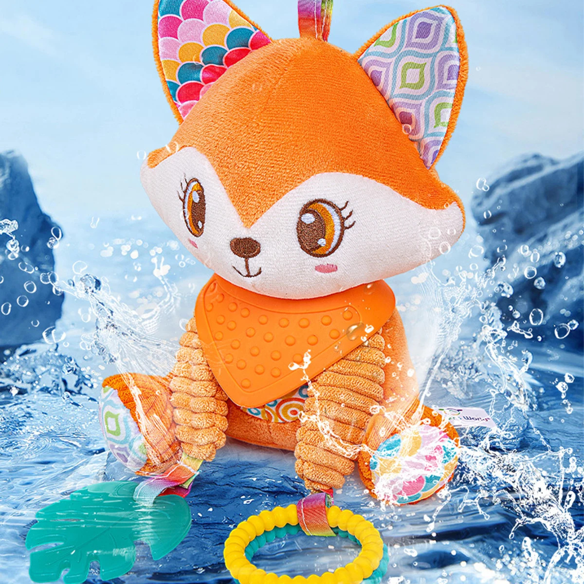 لينة معلقة التجعيد صار الحسية LearningToy عربة مقعد السيارة سرير السفر أفخم الحيوان الرياح الرنين مع عضاضة بنين بنات