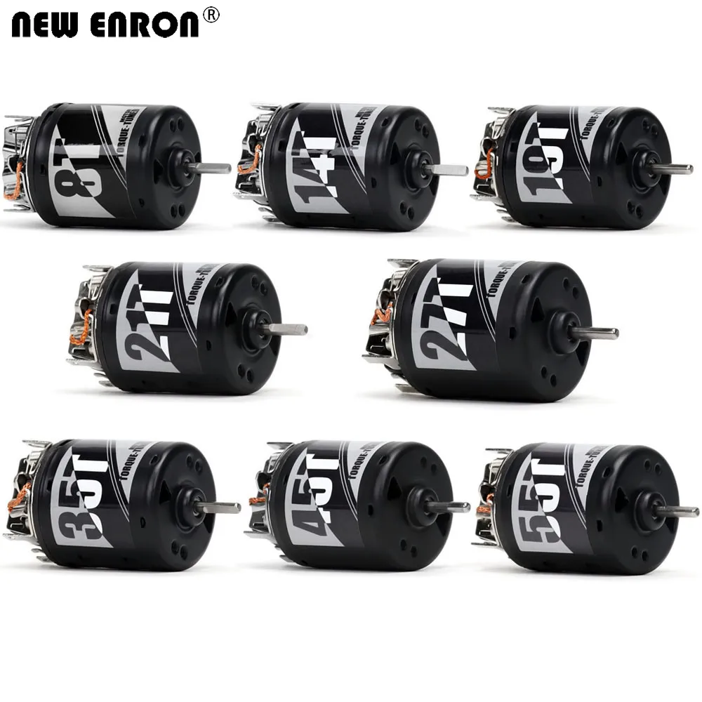 NEW ENRON 8T 14T 19T 21T 27T 35T 45T 55T 540 3-Slot Brushed Motor For RC 1/10 Crawler Axial SCX10 AXI03007 90046 Redcat D90 CC01