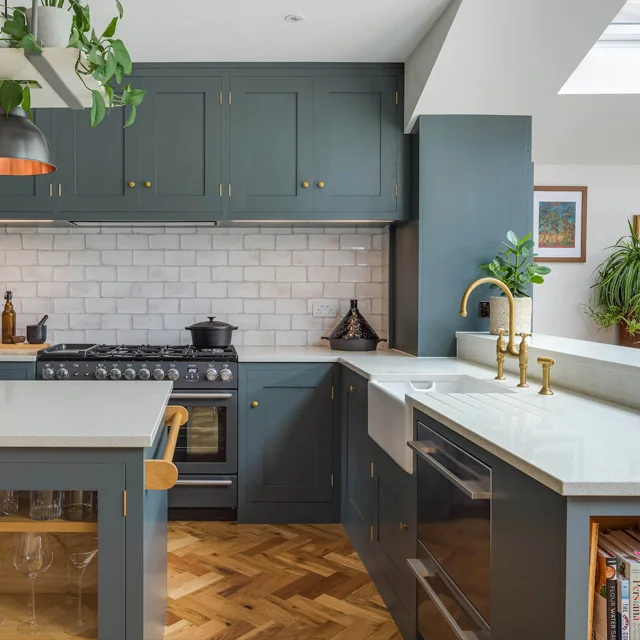 Customized  cabinets combined with kitchen storage units (customized product)