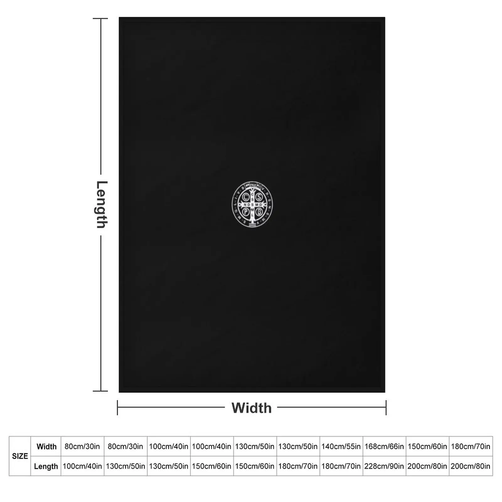 Religious Catholic St Benedict Medal Christian Gift Throw Blanket Cute Plaid funny gift Large Beautifuls Soft Plaid Blankets