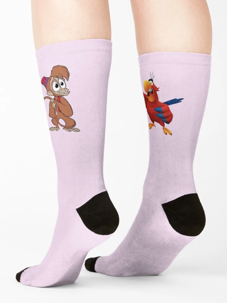 Aladdin - Iago and Abu Socks Hiking boots anti slip football compression golf Luxury Woman Socks Men's