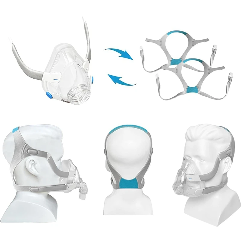 5 قطعة CPAP القبعات استبدال القبعات ل Resmed Airfit N20 F20 قناع الوجه الكامل CPAP اكسسوارات لوازم الأشرطة