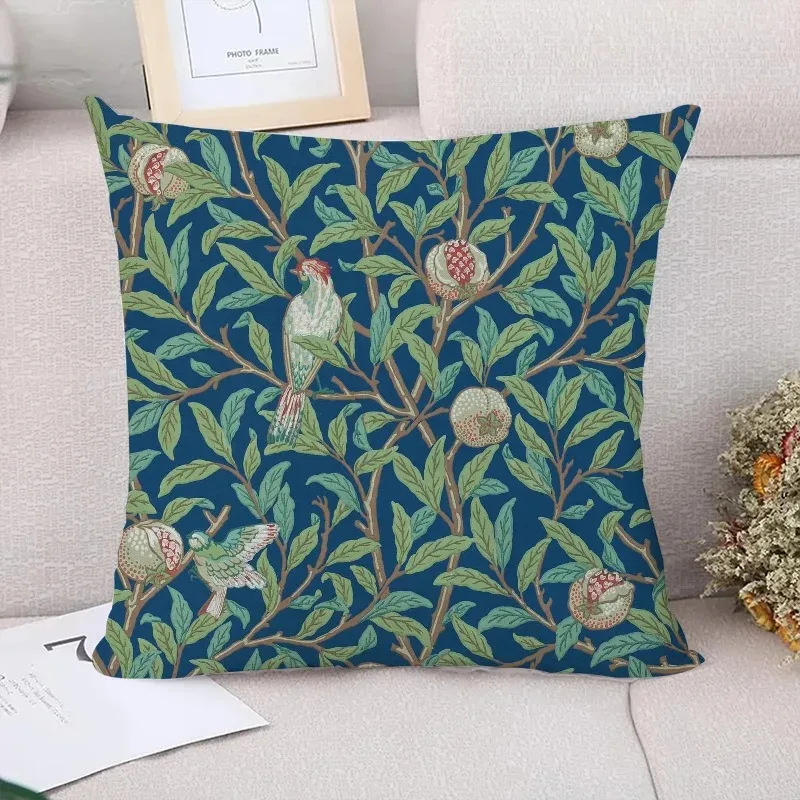 Plant Bird Pattern Decorative Pillowcase Cushion Pillowcase Home Decor Bedding