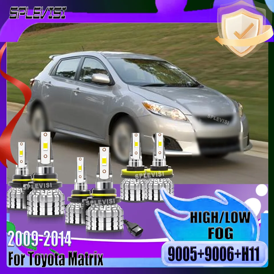 

Автомобильный фонарь 9005, дальний свет 9006, ближний свет H11/711, комплект противотуманных фар SPLEVISI для Toyota Matrix 2009 2010 2011 2012 2013 2014