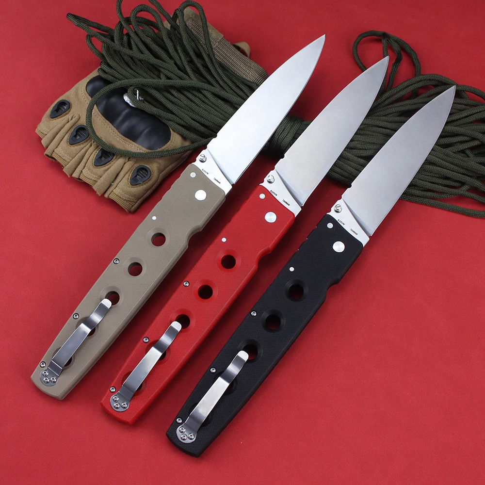 New Large Cold Folding Tactical Knives S35VN Steel G10 Handle Military Combat Hunting Knife Multipurpose Pocketknives EDC Tool