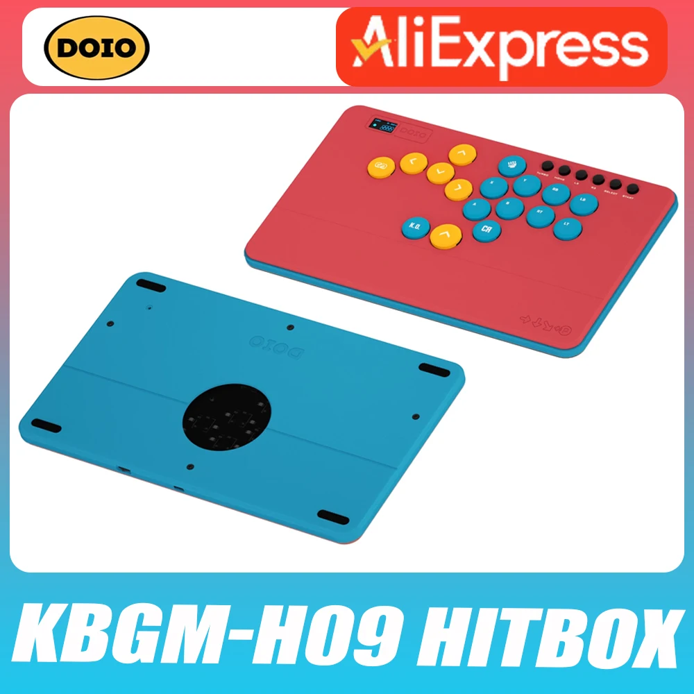 Doio Kbgm-H09 Hitbox Mechanical Keyboard Aluminium Alloy Multi-Key Gaming Keyboard RGB Type-C Support Ps4 Ps5 Switch Pc Steam Pc