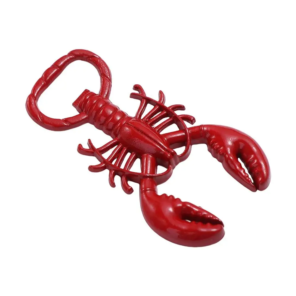 Metal Lobster Corkscrew Bottle Opener Portable Multifunctional Keychain Creative Wine Bottle Remover Oktoberfest Gift