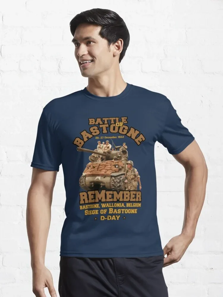 US Army D-DAY Veterans 1944 Normandy Battle of Bastogne T-Shirt Short Sleeve Casual 100% Cotton O-Neck Mens T-shirt Size S-3XL view 4