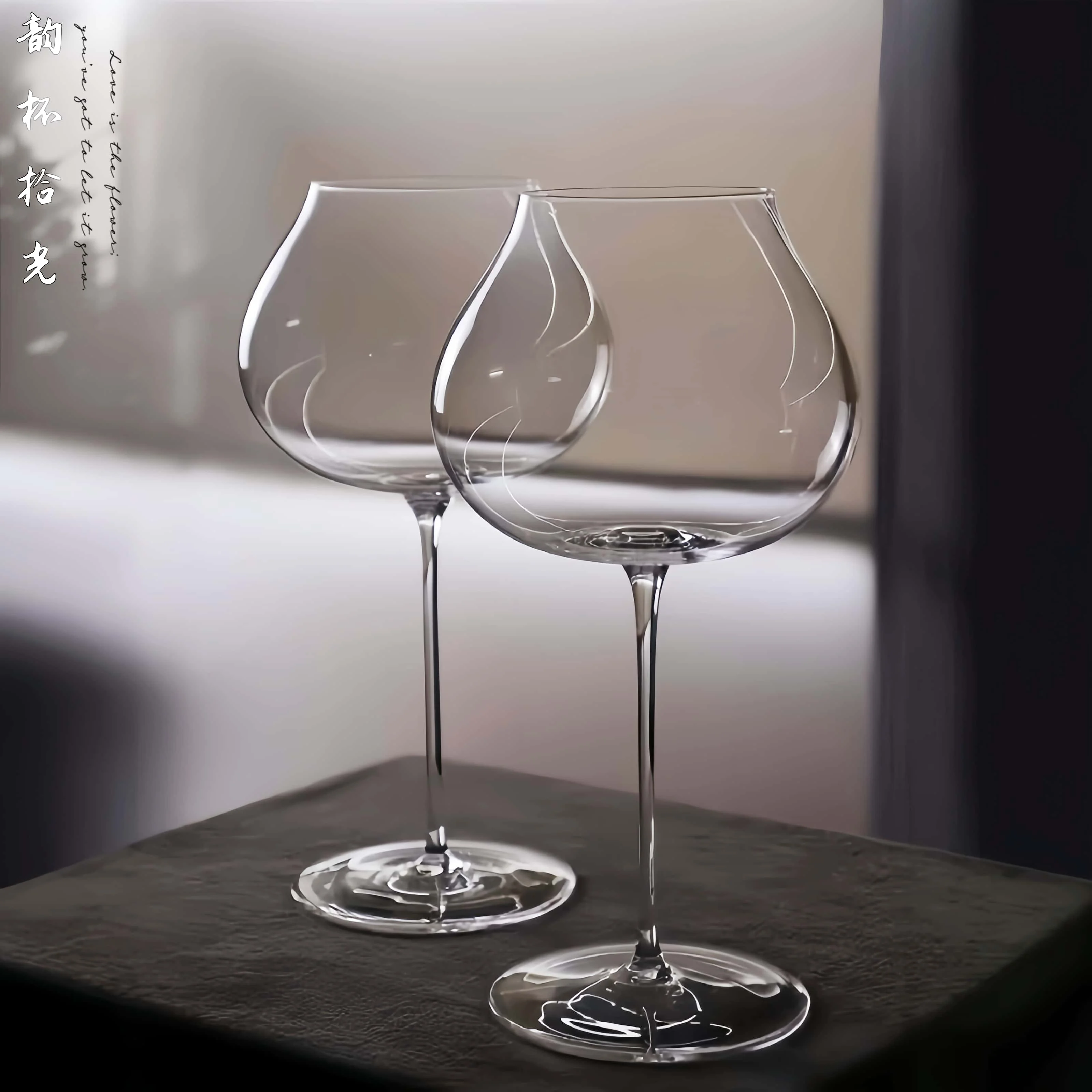 Nordic Ultra-thin Large Red Wine Glass  And High-end With An Excellent Feel Burgundy Glass Crystal Tall glass Banquet Wine