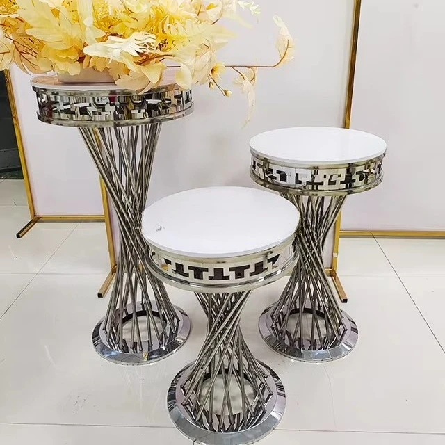 مصنع الذهب كعكة الوقوف المعدني طيدة الحلوى الجدول الركيزة ل لوازم الديكور الزفاف مساءات الحفلات #4