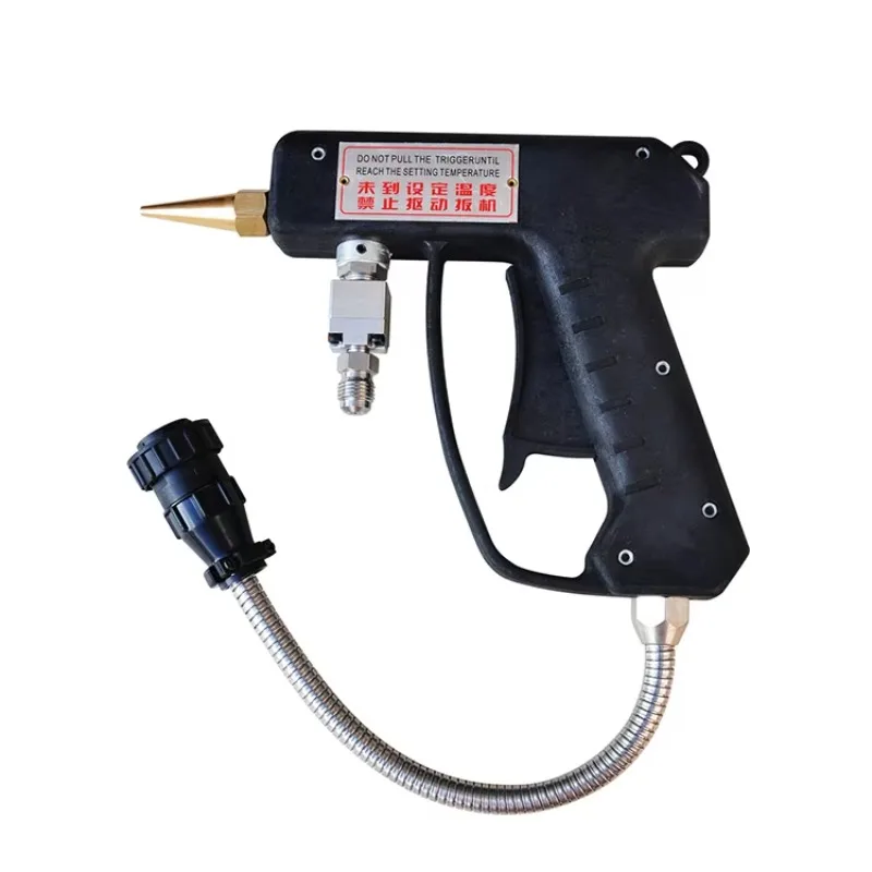 Pistola de pegamento de aire Industrial semiautomática, aplicador de pegamento frío con revestimiento de madera, con línea o boquilla de pulverización para adhesivo