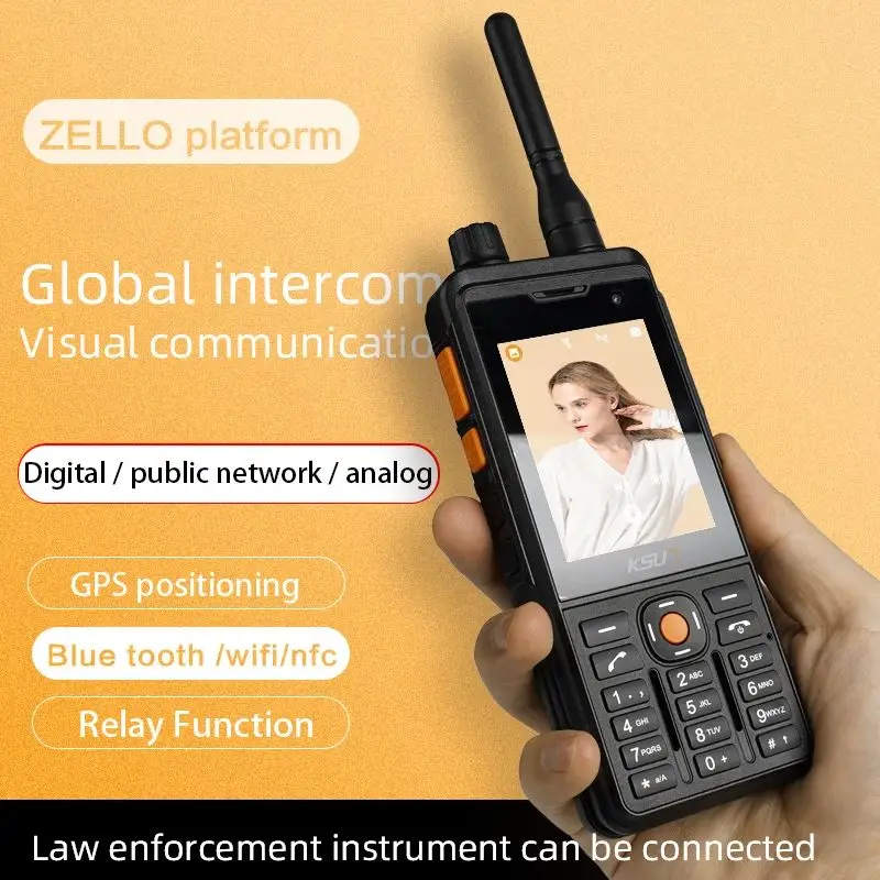 

Powerful Than Motorola Walkie Talkie Digital Network Zello Radio Long Range Professional Radio Communicator KSUN AL2 Wireless