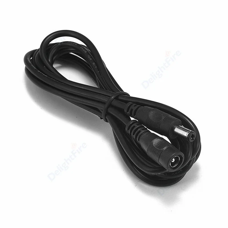 5.5 2.1mm Female Male Plug 22/20AWG Extension Wire DC Power Extension Cable 12V 24V  Connector For LED Strip Light CCTV Camera