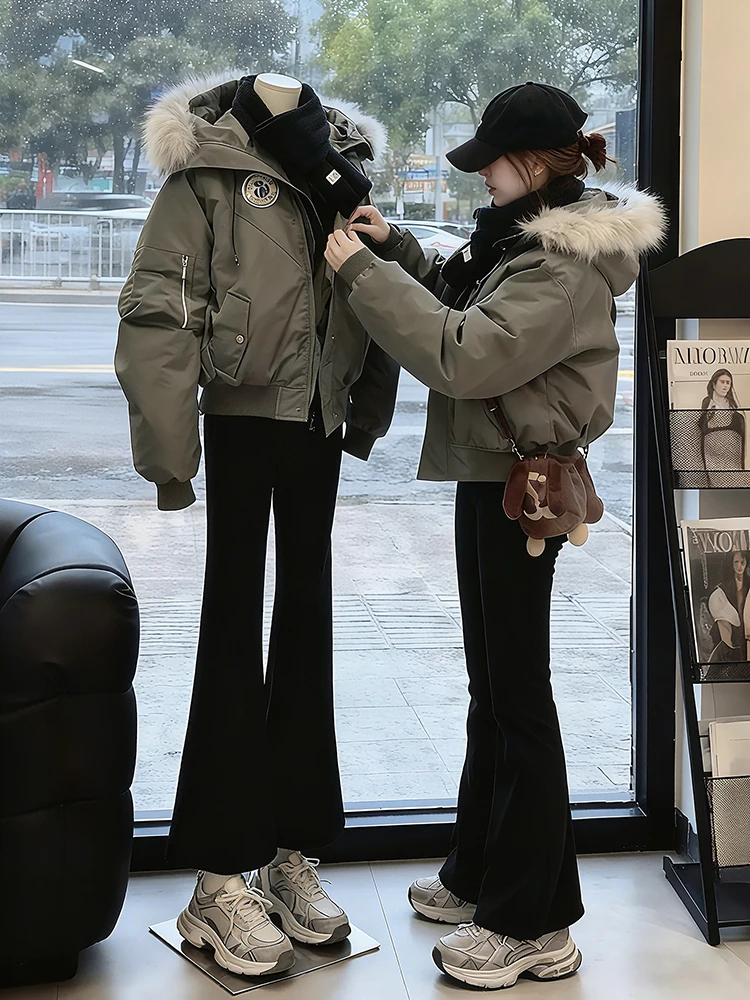 

Мужская зимняя парка American Workwear: теплая, с большим меховым воротником, капюшоном, из полиэстера, для активного отдыха