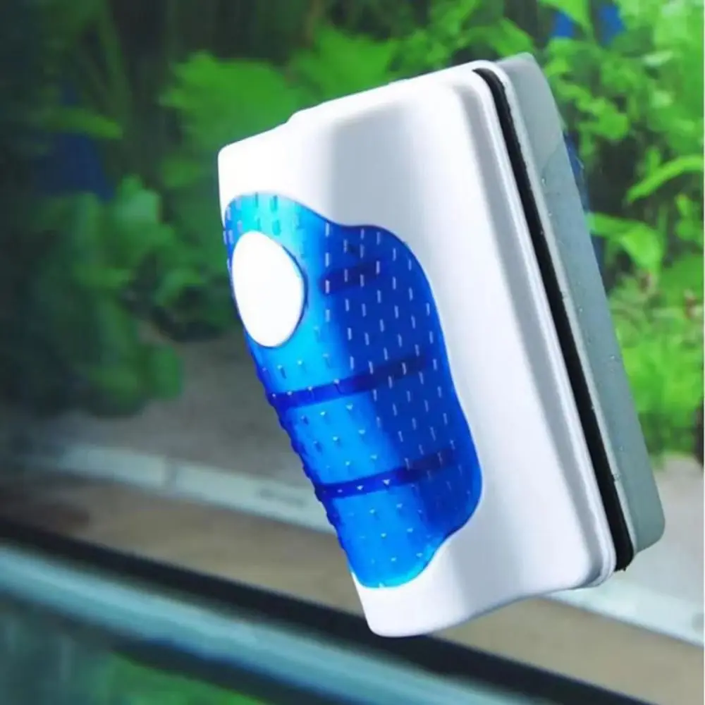 المغناطيسي حوض السمك الطحالب مكشطة مزدوجة الجانب مقبض مريح خزان الأسماك مسح فرشاة المهنية خزان الأسماك العائمة فرشاة نافذة #1