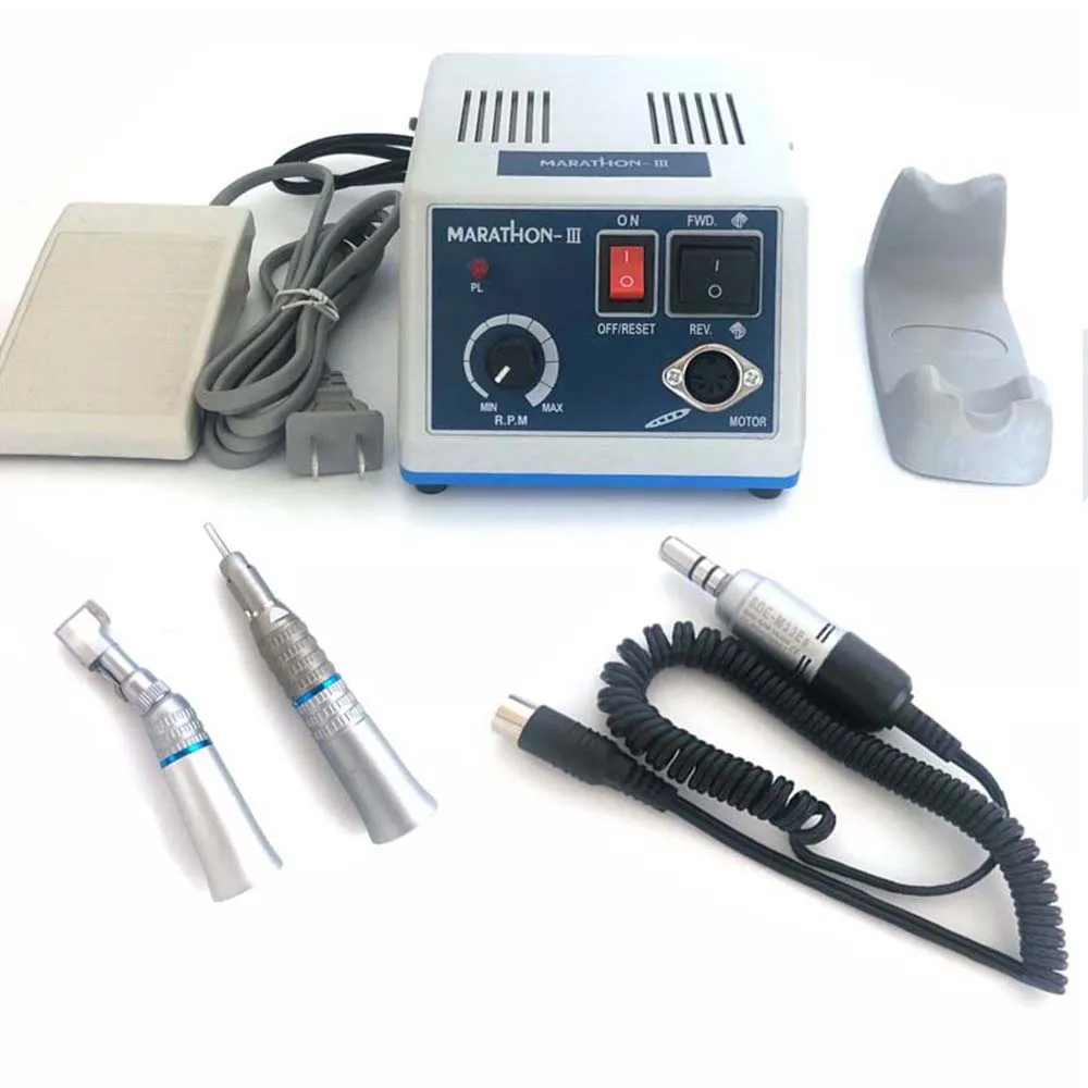 35000 Rpm Bt-Marathon 3 M33Es Electric E Type Micro Motor Dental With Contra Angle Straight Handpiece