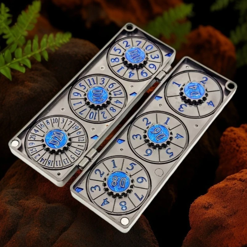 Metal Box Dice Roulette Rotor Fidget Spinner Rotating Roller Hand Spinning Top Tip EDC Relieve Stress Relief Sensory Toy Adults