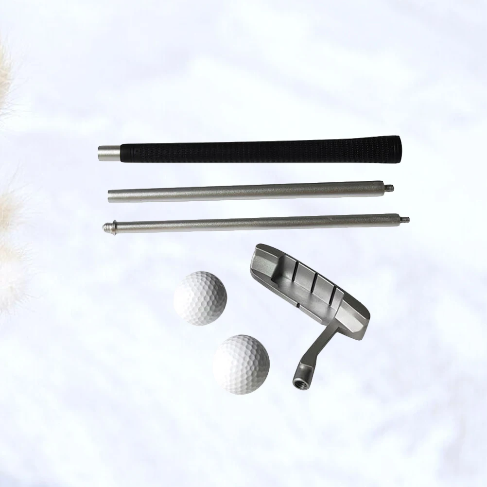 

3 pcs Putter Set Accessories Ball Rod Head Aluminium Alloy Durable Right Hand Putter Detachable Push Rod Sports Kit