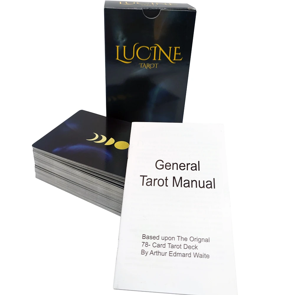 NEW! 12x7cm Lucine Divination Tarot Midnight Deck Telling for Beginners and Experts Sturdy decks