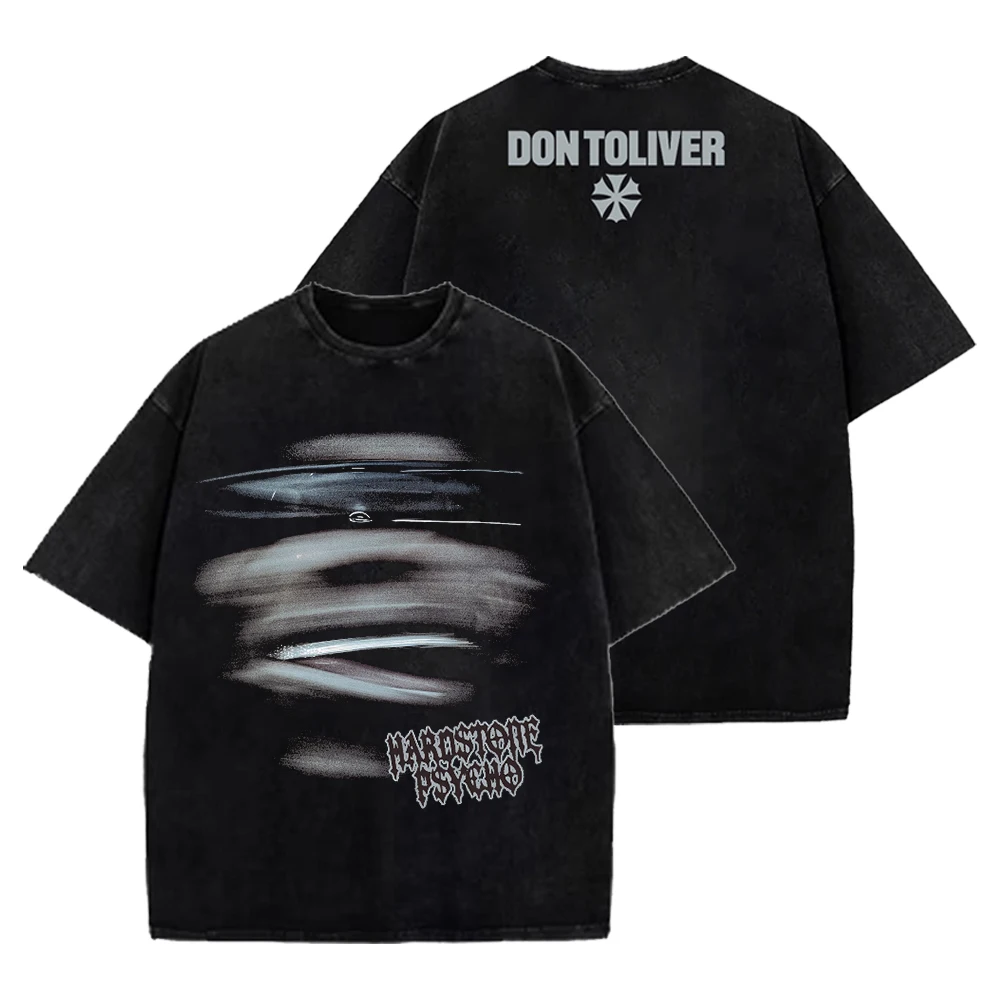 

Don Toliver Hardstone Psycho Merch Tee Crewneck Short Sleeve Cotton Washed T-shirts Women Men Streetwear Fashion Clothes