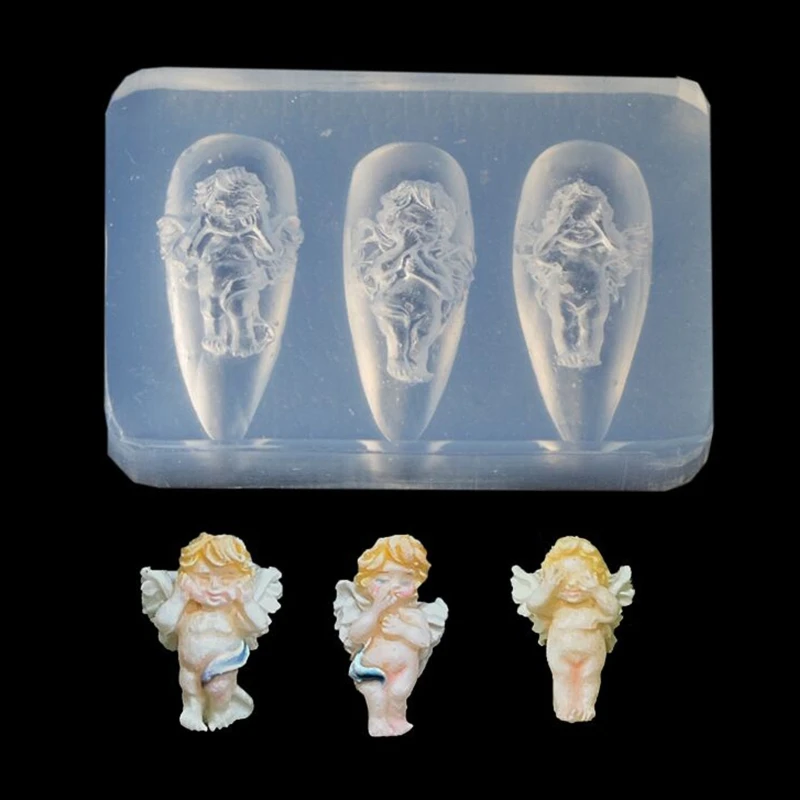 Jewelry Angel Baroque Cupid Wand Three-dimensional Silicone Mold Drop Shipping