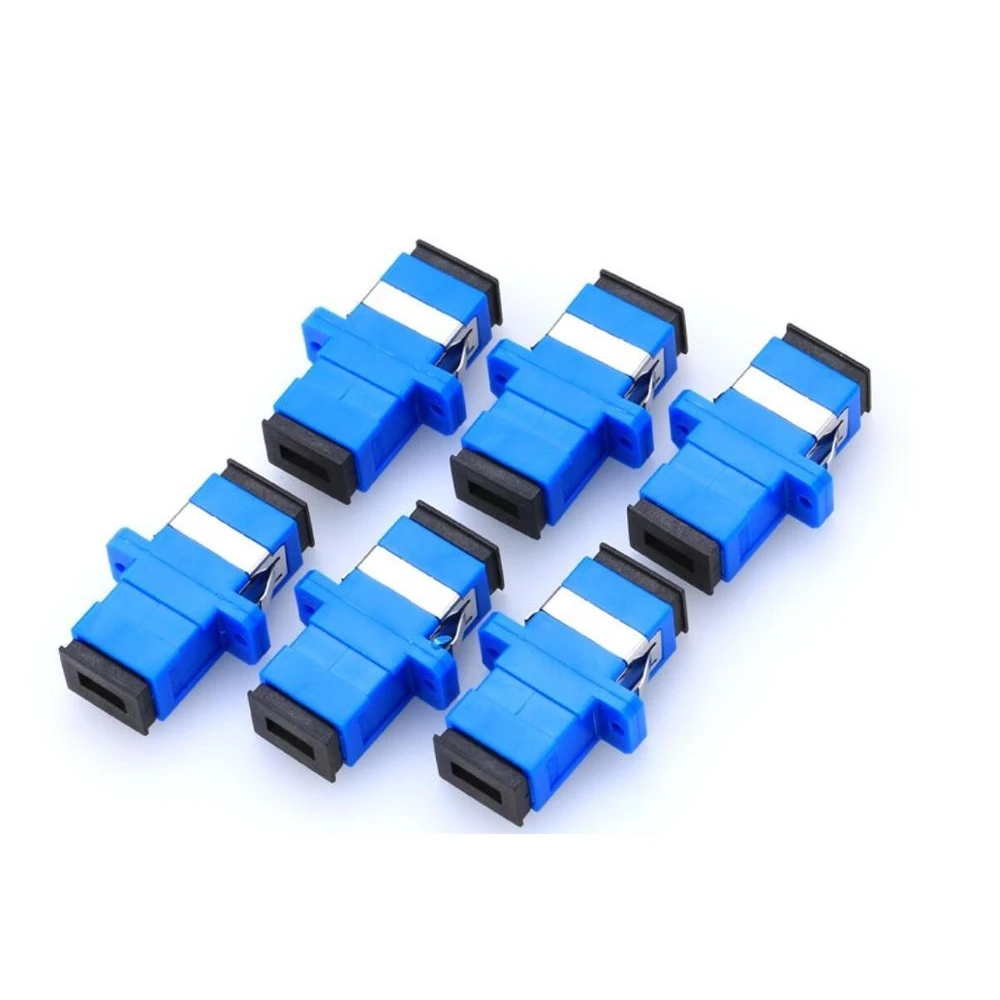 20/50/100pcs SC/UPC Adapter New SC Fiber Optic Flange Coupler Fiber Coupler