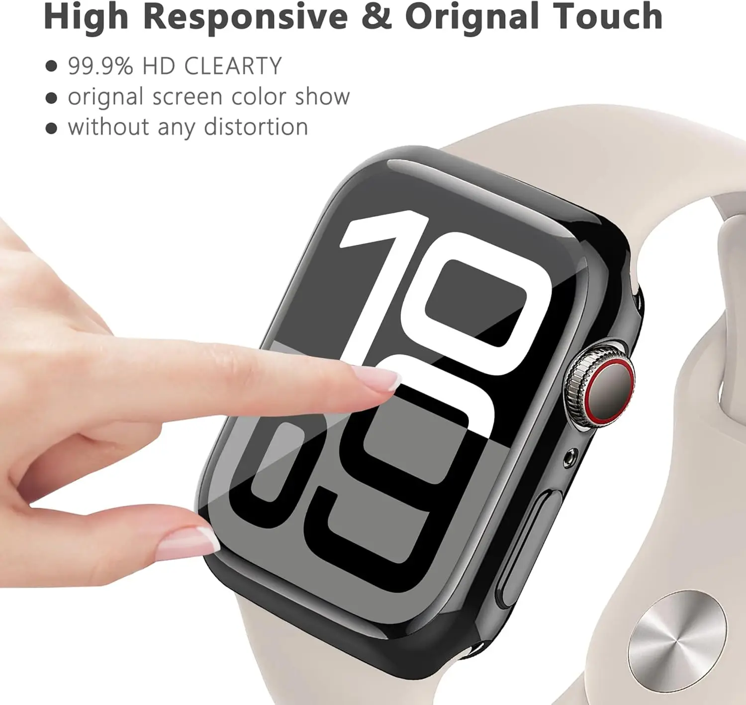 Screen Protector for Apple Watch Ultra 3 2 1 49 46 42 40 45 44 41mm TPU Bumper Cover Case for iWatch