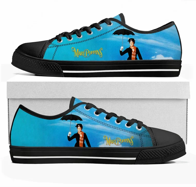 

Mary Poppins Low Top High Quality Sneaker Mens Womens Teenager Canvas Sneaker Casual Fashion Patterns Shoe Customized Shoes