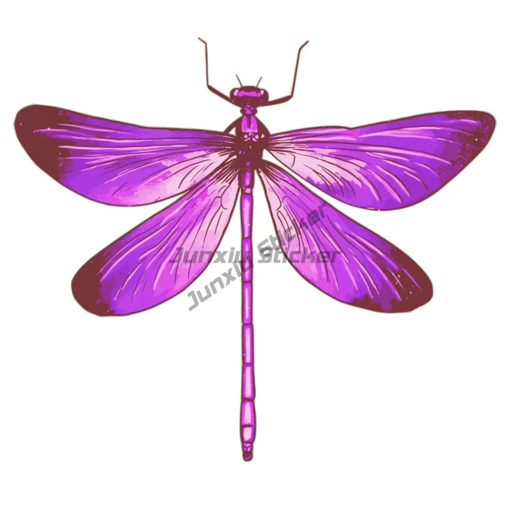 Majestic Dragonfly Sticker Purple Love Grief Memorial Remembrance Loss Car Accessories And Decals Cover Scratch Motorcycle