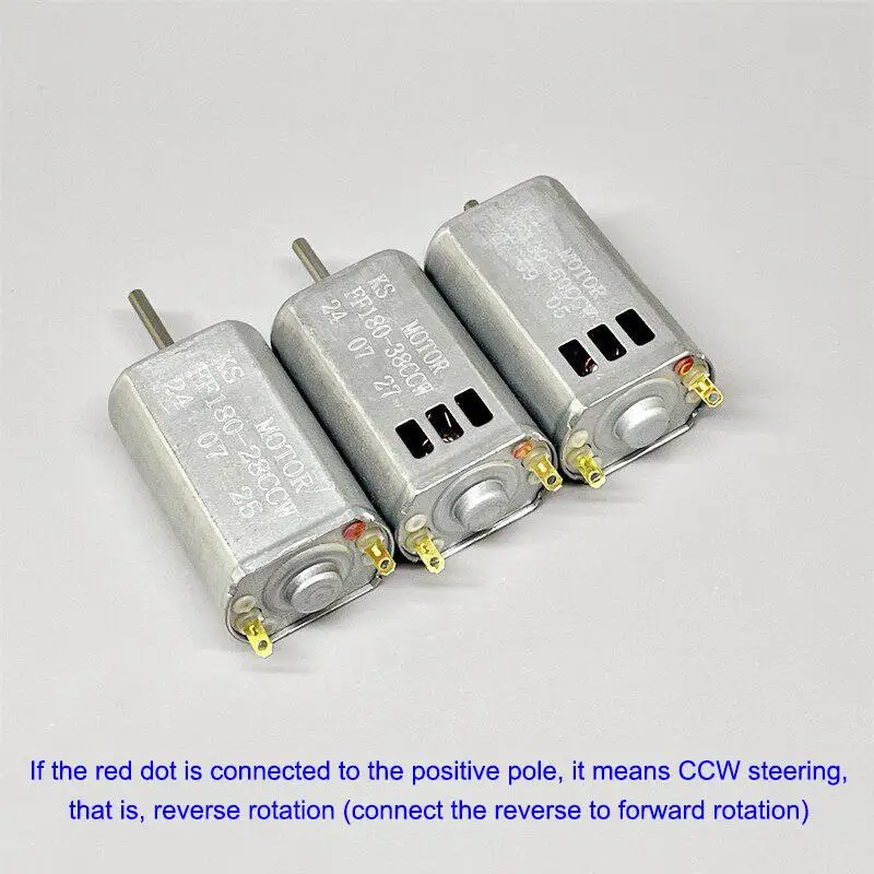 Hot Sale 1Pcs Mini 180 Carbon Brush Motor FF180 DC 3.7V High Speed Motor Cooling Hole For RC Aircraft Toy Car Engine