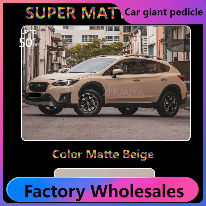 

Super Matte Beige vinyl wrap Car Wrapping Sticker white Glossy vinyl Wrapcovering film car quality Warranty 5m/10m/18m