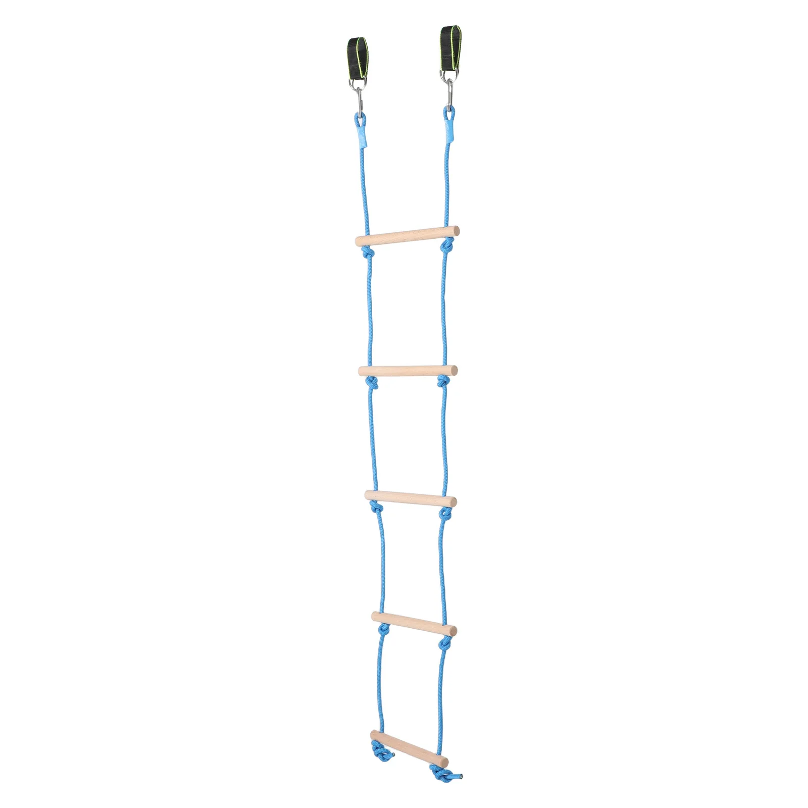 

1 set 1 Set Kids Climbing Rope Ladder 5-Tier Wooden Step For Indoor Outdoor Play House Activity Children Exercise