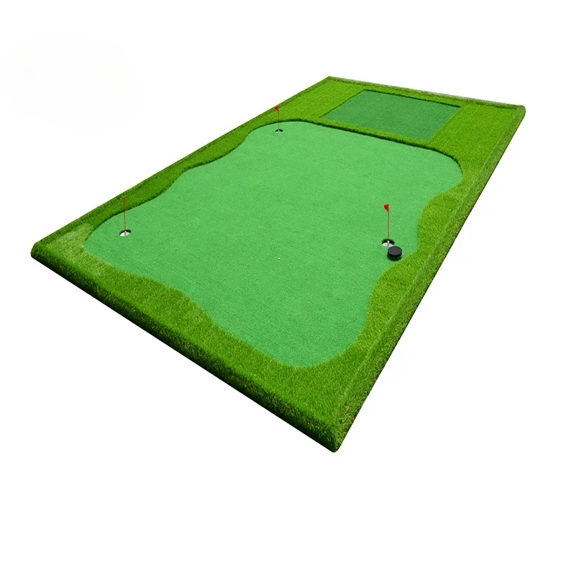 Custom Mini Golf Course Golf Putting Green Mat Artificial Turf Putting Carpet For Golf Swing Cage Indoor Outdoor Backyard