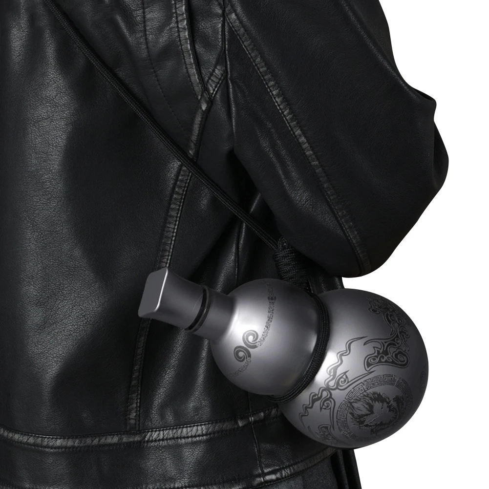 

500ml Gourd Water Bottle Stainless Steel Retro Style Water Bottle Leakproof Thermal Insulation Cup for Cold Hot Beverages