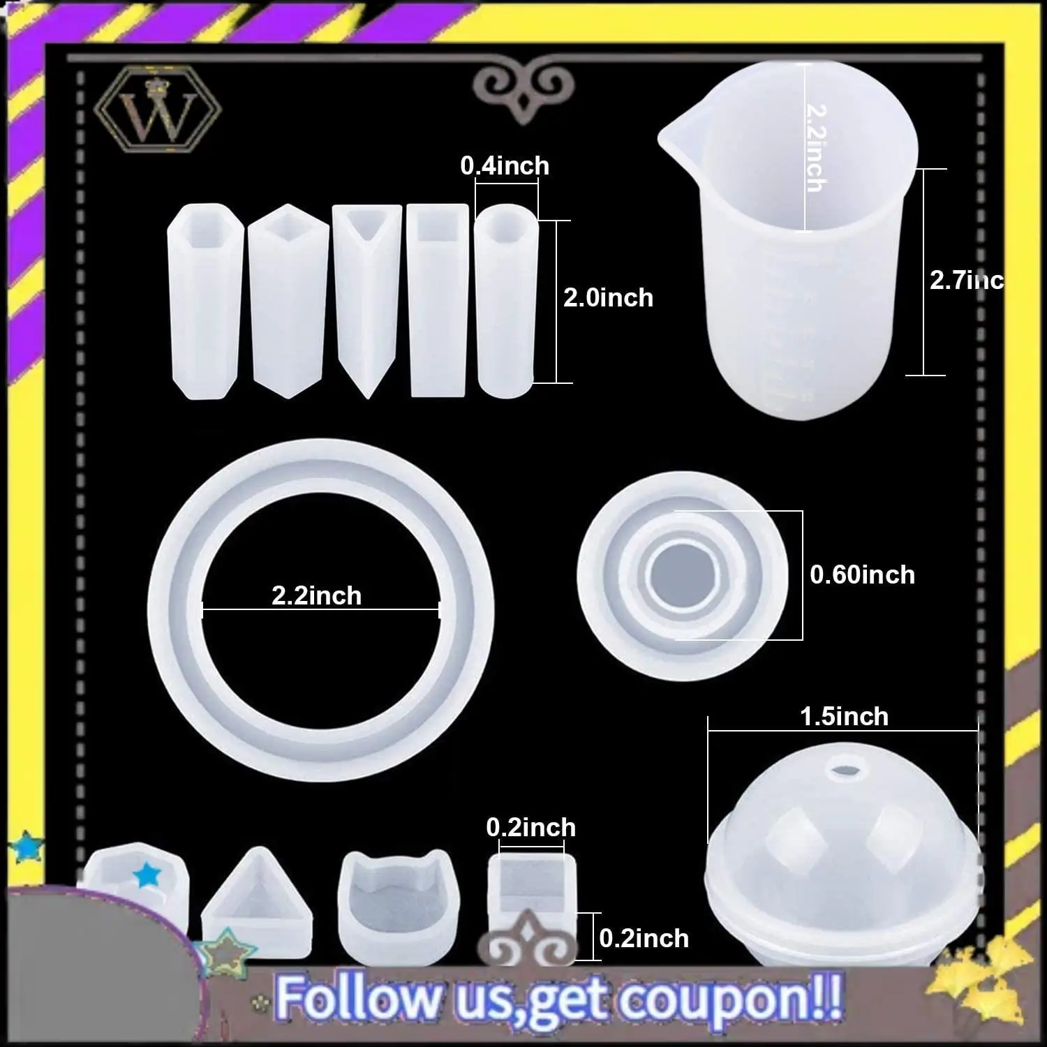 New 159Pcs DIY Jewelry Resin Casting Molds And Tools Full Kit Silicone Molds For DIY Jewelry Pendant Craft Making Set