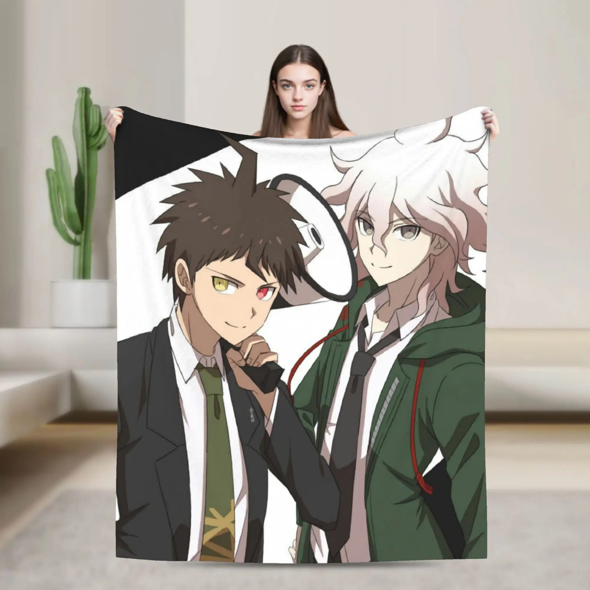 Nagito Komaeda The Ultimate Blanket Ultra-Soft Velvet Cute Gift  Throw Blankets Bedspread